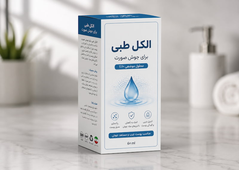 الکل طبی برای جوش صورت مناسب پاکسازی و مراقبت روزانه پوست